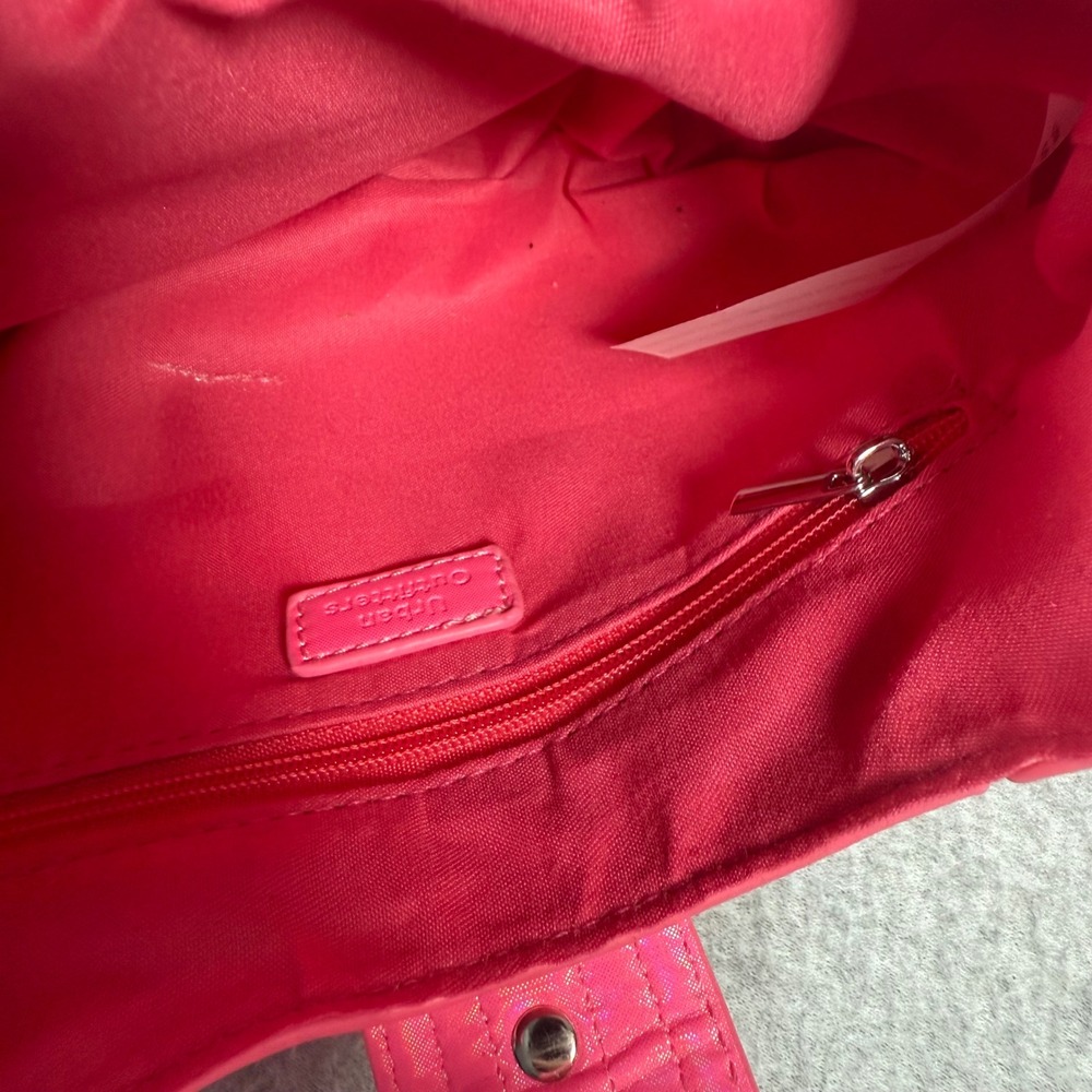 Urban Outfitters Pink Holographic Studded Shoulder Bag Y2K Grommet Strap Small - Picture 4 of 10